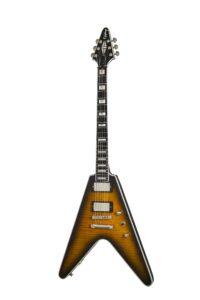 epiphone flying v prophecy, yellow tiger aged gloss