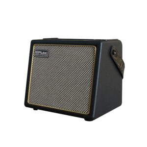 Acoustic Guitar Amplifier, 30 Watt Bluetooth Speaker Rechargeable Portable Acoustic Guitar Amp with Reverb Chorus Effect,3 Inputs, Black