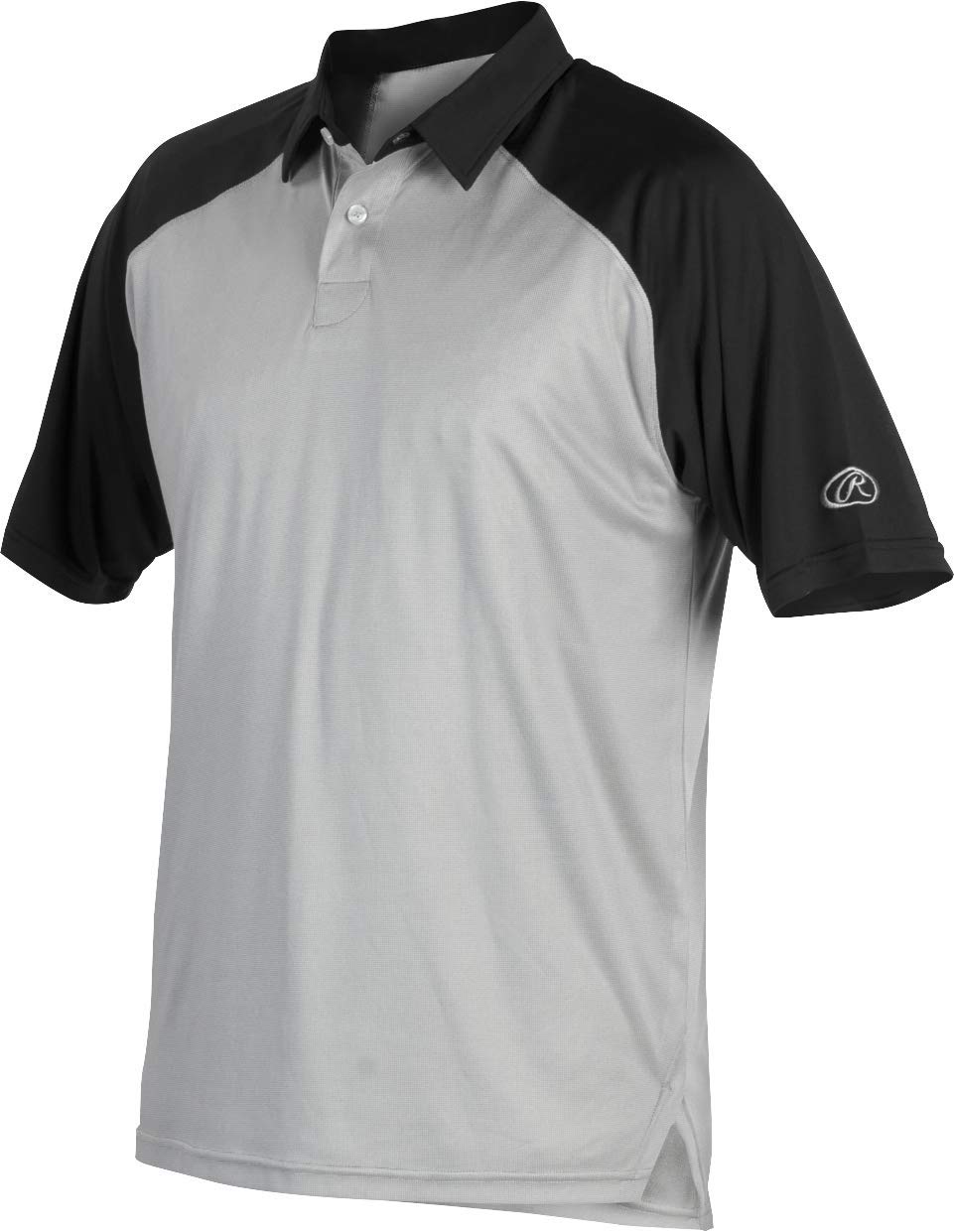 Rawlings Men's Standard Colorsync Polo, Grey/Black, Large