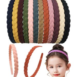 Springtime 12pcs Hard Headbands with Teeth for Girls Women Thin Plastic Hair Headbands for Teens Lady