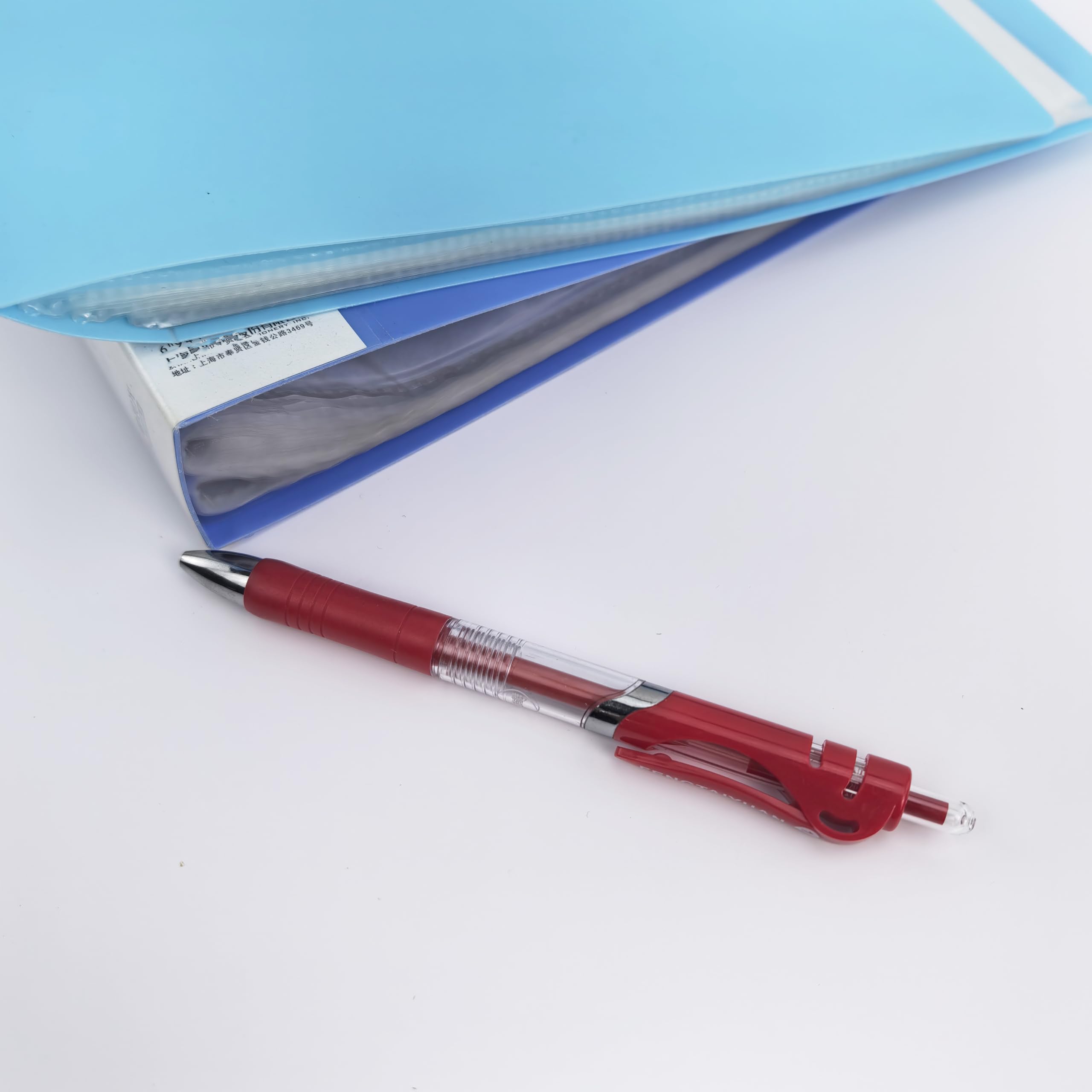 Fengtaiyuan ADRP18, Retractable Gel Pens, 0.5mm, Red Ink, Fine Point, Writting Smooth, 18 Pack (Red-ADRP18)