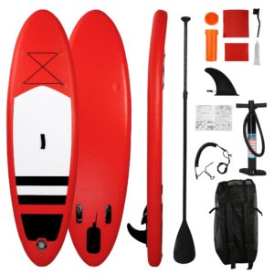 inflatable paddle boards with non-slip deck, ultra-light stand up paddle board surf board with accessories & carry bag, wide stable design for adults and youth