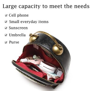 Real Working Clock Handbags Purse Antique Steampunk Shoulder Bag PU Messenger Bag