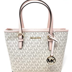 Michael Kors XS Carry All Jet Set Travel Womens Tote Powder Blush PVC