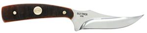 old timer generational usa series 152otg sharpfinger fixed blade knife with stainless steel clip point skinner blade, bone handle, and made in usa for hunting, skinning, field dressing and outdoors