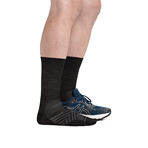 Darn Tough Men's Micro Crew Ultra-Lightweight Run Sock (Style 1035) - Black, Large