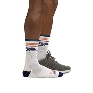 Darn Tough Men's Pacer Micro Crew Ultra-Lightweight With Cushion Sock (Style 1041) - Ash, Large