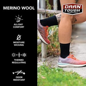 Darn Tough Women's Stride Micro Crew Ultra-Lightweight - Large Gray Merino Wool Socks for Running