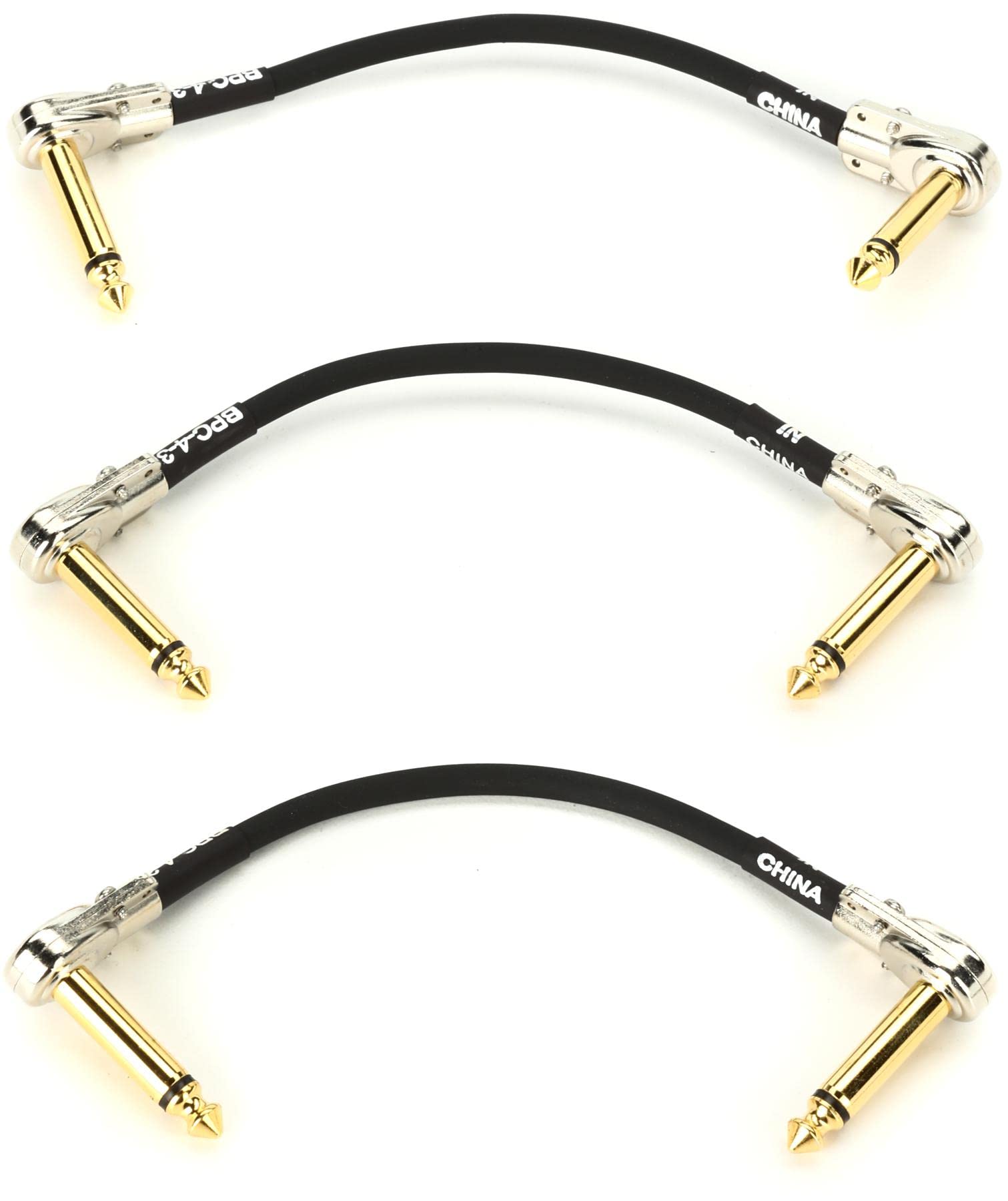 Boss BPC-4-3 Patch Cable - 4 inch (3-pack)