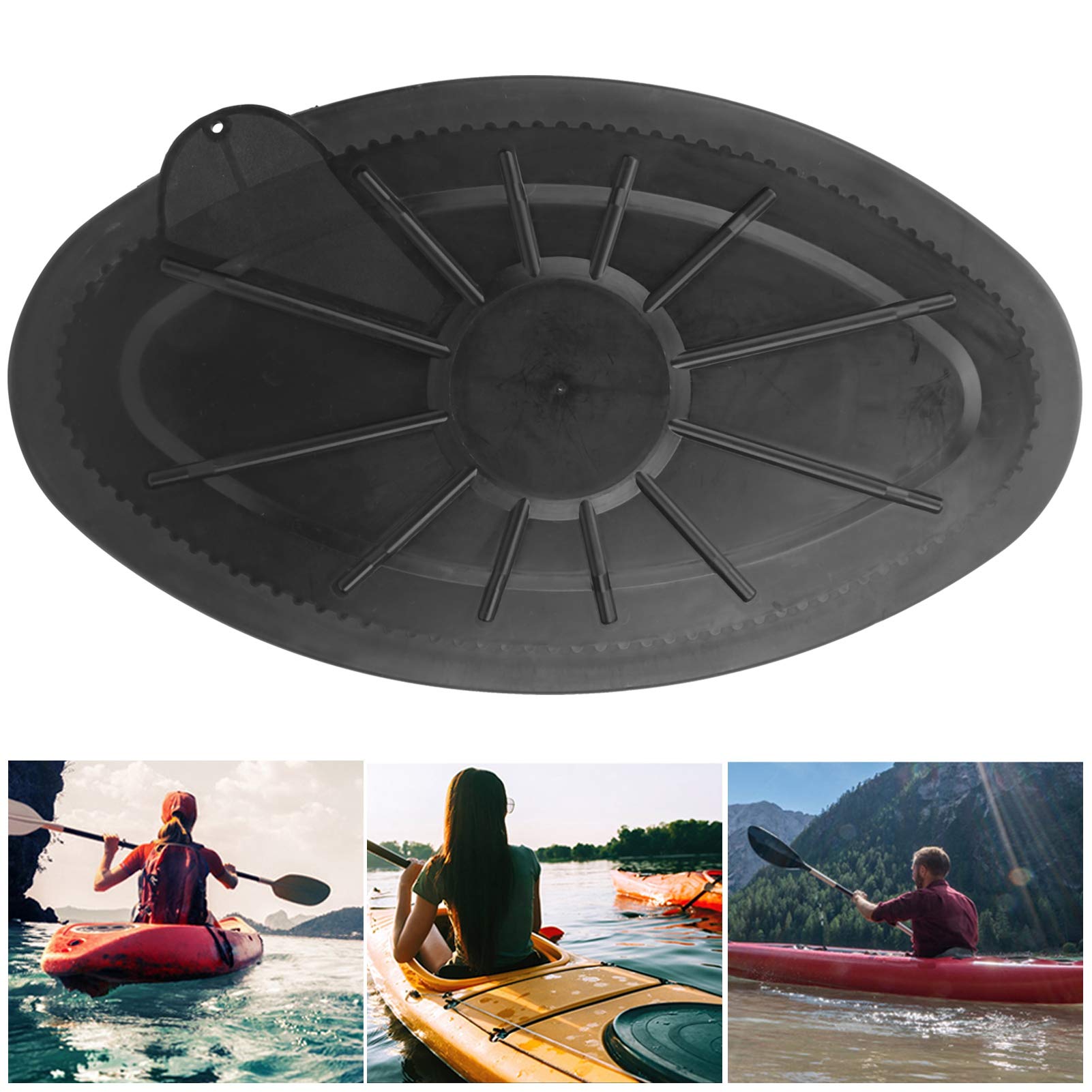 VGEBY Kayak Deck Hatch Cover, Waterproof Round Kayak Compartment Cover Plate Fit for Marine Boat Canoe Kayak Hatch Cover Kayak Hatch Cover Kayak Cover