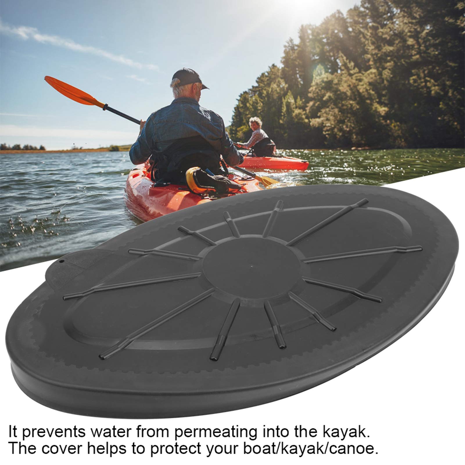 VGEBY Kayak Deck Hatch Cover, Waterproof Round Kayak Compartment Cover Plate Fit for Marine Boat Canoe Kayak Hatch Cover Kayak Hatch Cover Kayak Cover