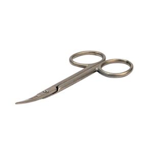 SINGER 4 Inch Forged Embroidery Scissors with Curved Tip for Sewing, Cross-Stiching, Crafts, & More (Titanium Coated, 1-Pack)