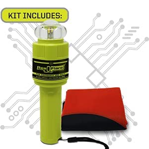 ACR ResQFlare E-Flare Safety Kit - Marine Electronic Boat Flare Meets USCG Daytime and Nighttime Coast Guard Boating Requirements