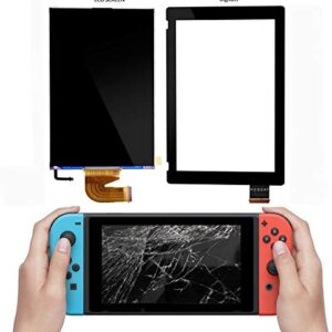 Replacement LCD Screen and Digitizer Touch Screen Set for Nintendo Switch 2017 HAC-001(Remove The 2 Sides Film Before Installation)(Not Included Adhesives)