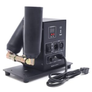 CO2 Fog Machine, 200W Double Pipe Co2 Cryo Jet Machine Air Column Smoke Machine Digital Stage Effect CO2 Cannon Fogger DMX512 for Stage Shows Club Wedding Party