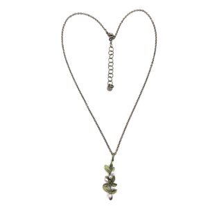 Flowering Thyme 16" Adjustable Dainty Pendant Necklace #9327