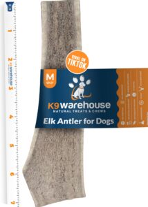 k9warehouse split antler for dogs - natural dog antlers for aggressive chewers - usa sourced elk antlers for dogs small, medium, large - healthy elk antlers for teeth cleaning & chewing pleasure