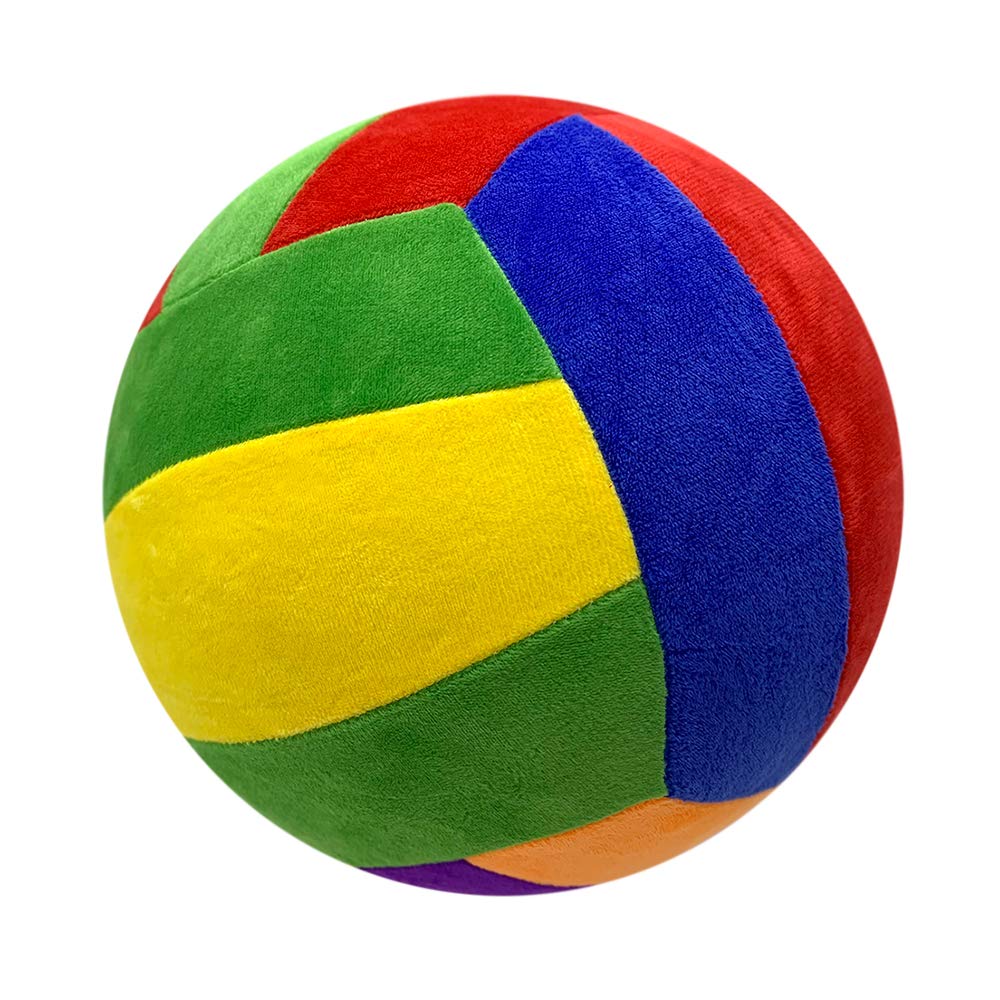 i-Scream Balloon Ball - 7.9" (20 cm) Soccer Ball Size, Washable, Safe, Soft Suede Material Cover with Balloon Inflation Pipe for Indoor and Outdoor, PE/Classroom Activities, Parties, and Games