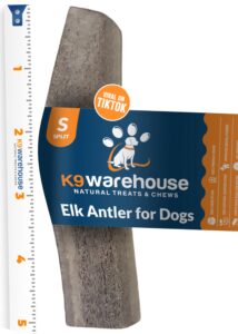 k9warehouse split antler for dogs - natural dog antlers for aggressive chewers - usa sourced elk antlers for dogs small, medium, large - healthy elk antlers for teeth cleaning & chewing pleasure