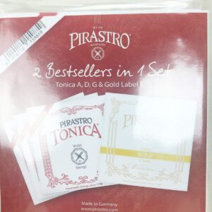 Tonica Violin Strings Set with Gold Label E Strings Ball E 4/4 Size