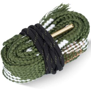 new gun snake cleaner gun cleaning kits bore rope 20 ga gauge for rifle, pistol & shotgun gun barrel cleaning