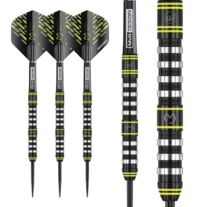 Winmau Michael Van Gerwen MvG Assault 22 Gram Tungsten Darts Set with Flights and Stems (Shafts)