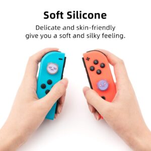 GeekShare Halloween Greedy Ghost Thumb Grip Caps Soft Silicone Joystick Cover Compatible with Nintendo Switch/OLED/Switch Lite,4PCS