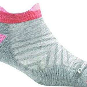 Darn Tough Women's Run No Show Tab Ultra-Lightweight Running Sock (Style 1047) - Ash, Medium