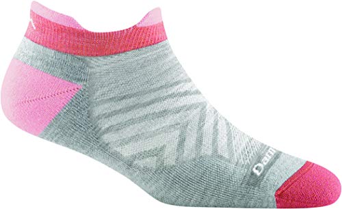 Darn Tough Women's Run No Show Tab Ultra-Lightweight Running Sock (Style 1047) - Ash, Medium