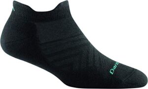 darn tough women's no show tab ultra-lightweight running sock (style 1052) - black, small