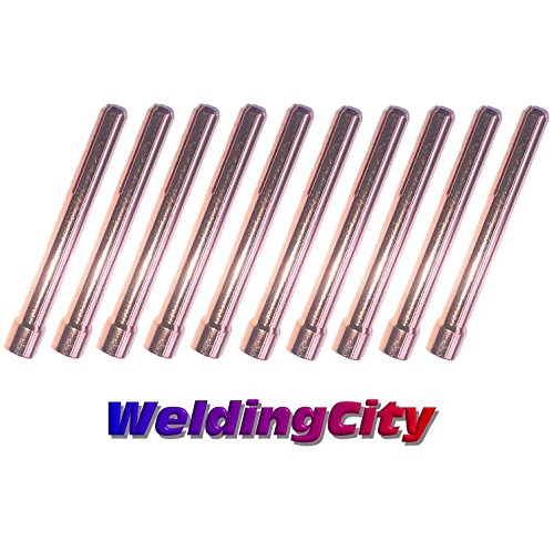 WeldingCity Pack of 10 Collet 10N24 (3/32") for TIG Welding Torch 17, 18 and 26 Series from Lincoln Miller ESAB Weldcraft CK