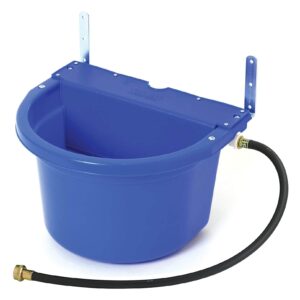 Little Giant FW16BLUE 4 Gallon Capacity Automatic Float Controlled Waterer Animal Horse & Cattle Livestock Water Trough, Blue (4 Pack)