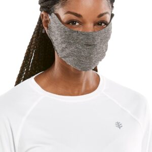 Coolibar UPF 50+ Men's Women's Zenith UV Mask - Sun Protective (Small/Medium- Charcoal Heather)