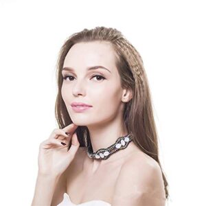 inSowni 7 Pack Handmade Rhinestone Crystal Beaded Stretchy Headbands Hair Accessories for Women Girls Brides