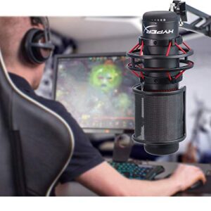 YOUSHARES QuadCast Mic Pop Filter - Microphone Windscreen Mask Shield Compatible with HyperX QuadCast S USB Gaming Microphone