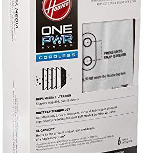 Hoover HEPA Replacement Bags for ONEPWR Cordless Upright Vacuum Cleaner, White