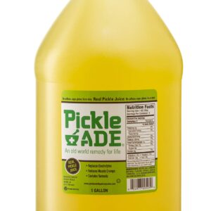 PickleAde, Dill Pickle Brine Juice, Replaced Electrolytes and Reduces Muscle Cramps, 1 Gal (128oz)