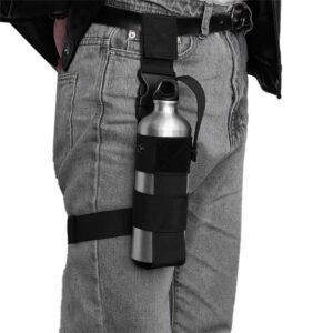 drop leg water bottle holster, adjustable pepper spray holder open top thigh pouch for left/right leg