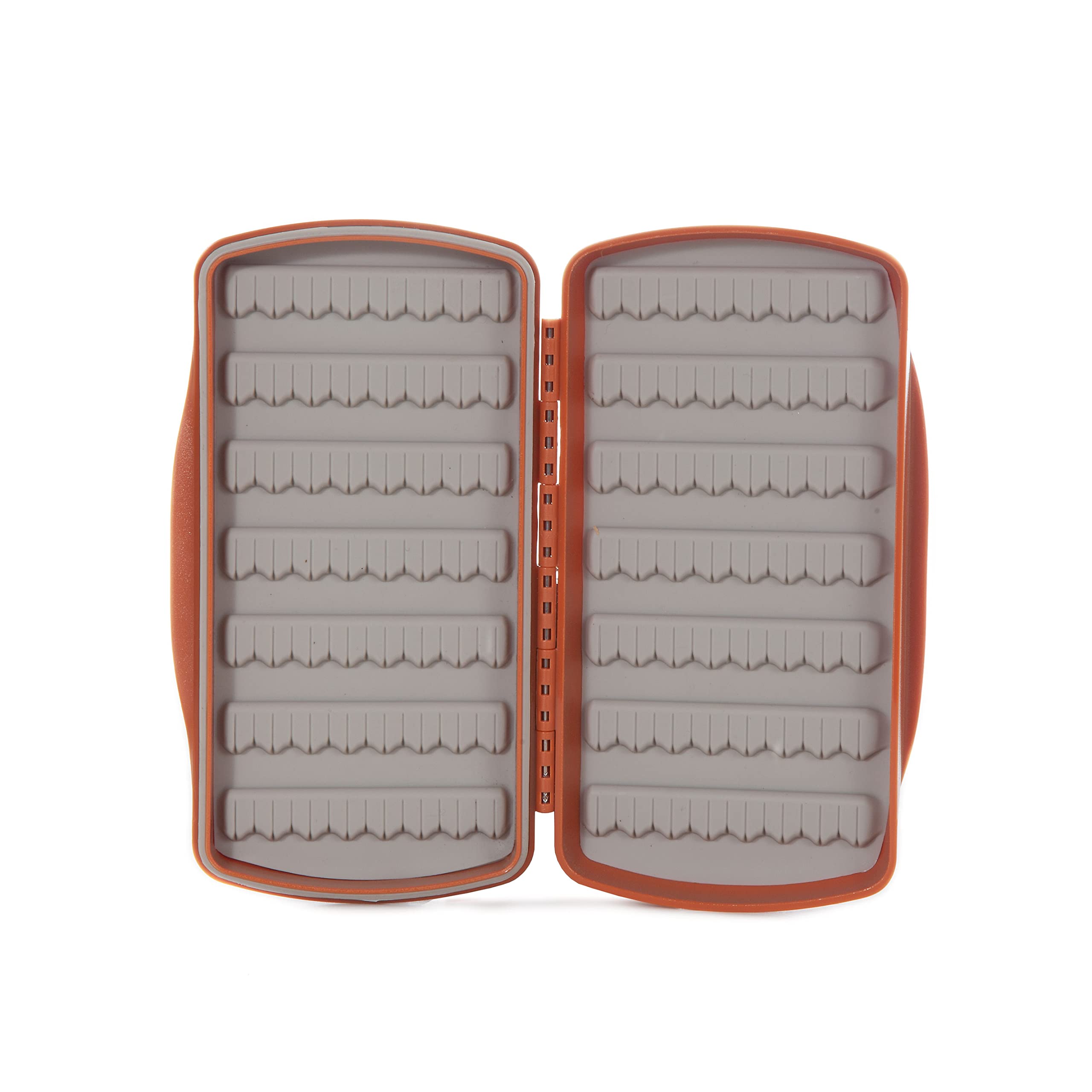 fishpond Tacky Pescador Fly Box - Burnt Orange | Waterproof Fly Box | Silicone Slits