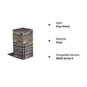 MIGHTY SKINS Skin Compatible with Xbox Series X - Gray Wood | Protective, Durable, and Unique Vinyl Decal wrap Cover | Easy to Apply, Remove, and Change Styles | Made in The USA (MIXBSERX-Gray Wood)