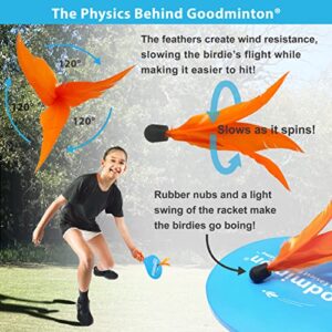 VIAHART Goodminton - The World's Easiest Racquet Game 6 Extra Birdies