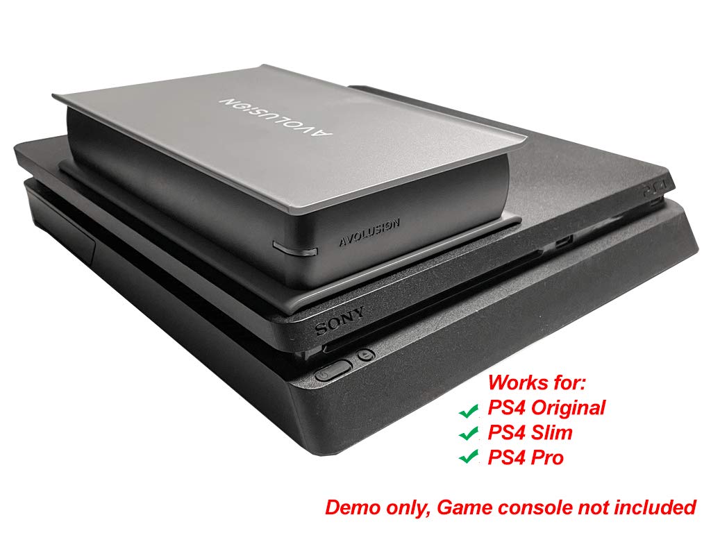 Avolusion PRO-5X Series 2TB USB 3.0 External Gaming Hard Drive Works for PS4 Original, Slim & Pro (Grey)