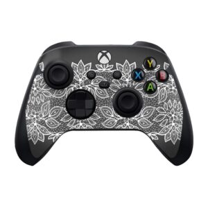 mighty skins skin compatible with xbox series x and s controller - floral lace | protective, durable, and unique vinyl decal wrap cover | easy to apply and change styles | made in the usa (mixbserxscon-floral lace)