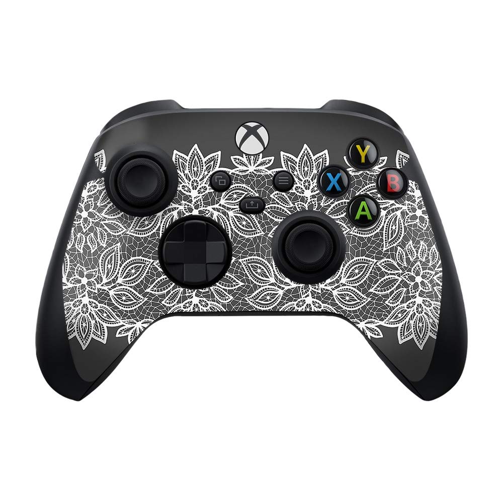 MIGHTY SKINS Skin Compatible with Xbox Series X and S Controller - Floral Lace | Protective, Durable, and Unique Vinyl Decal wrap Cover | Easy to Apply and Change Styles | Made in The USA (MIXBSERXSCON-Floral Lace)