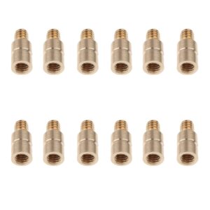 LoveinDIY 72 Pieces 25Grains Gold Tip Arrow Weight Screw Archery Points Insert Accessories