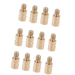 LoveinDIY 72 Pieces 25Grains Gold Tip Arrow Weight Screw Archery Points Insert Accessories