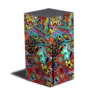 mightyskins skin compatible with xbox series x - acid trippy | protective, durable, and unique vinyl decal wrap cover | easy to apply and change styles | made in the usa (mixbserx-acid trippy)