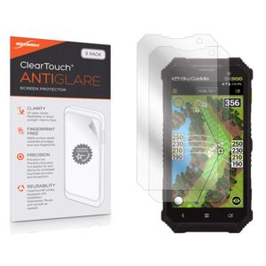 boxwave screen protector compatible with skycaddie sx500 - cleartouch anti-glare (2-pack), anti-fingerprint matte film skin