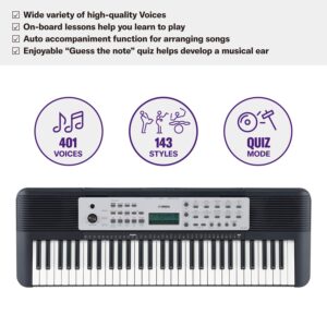 Yamaha YPT270 61-Key Portable Keyboard With Power Adapter (Amazon-Exclusive),Black