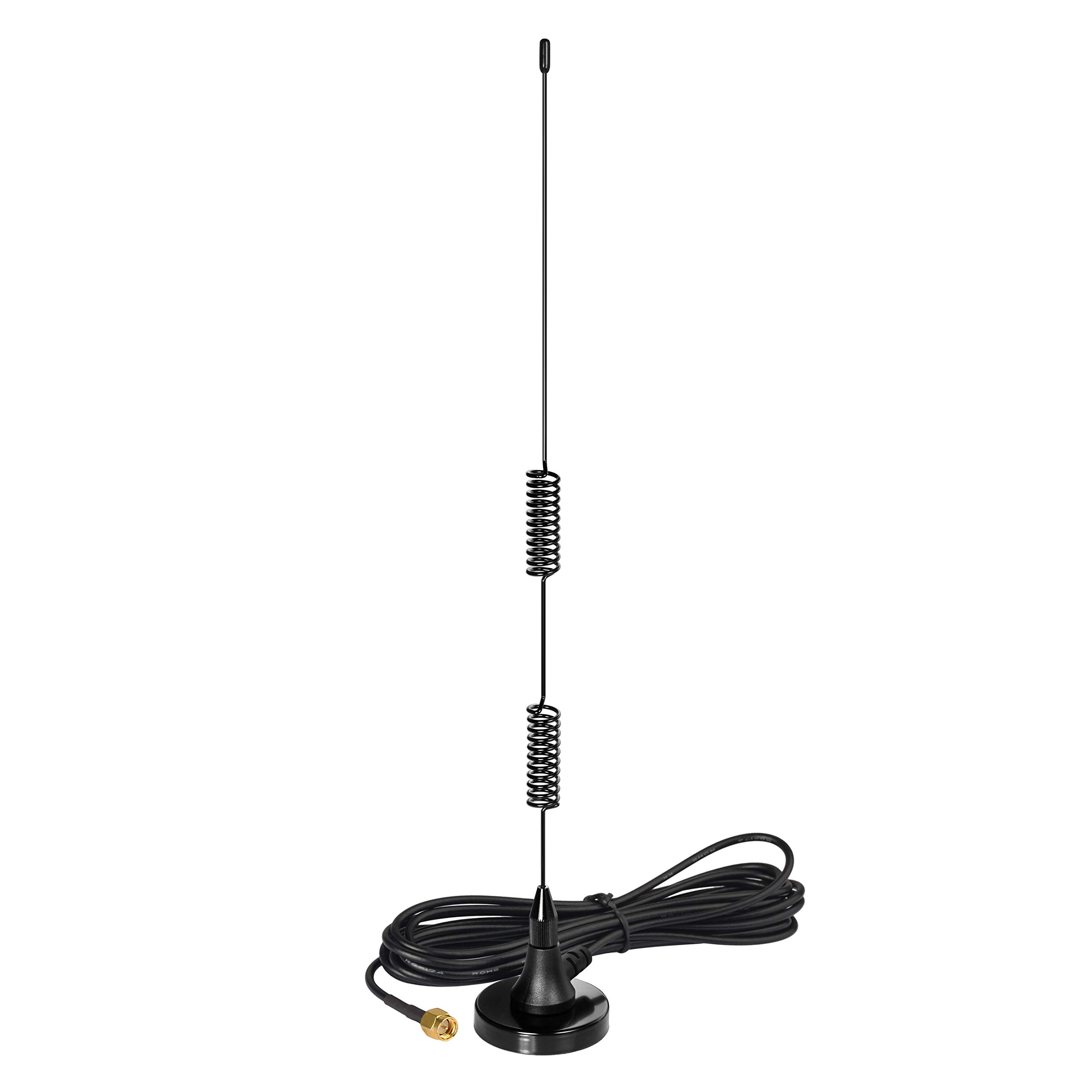 Bingfu Dual Band VHF UHF 136-174MHz 400-470MHz Ham Radio Magnetic Base Antenna Handheld Two Way Radio SMA Male Antenna for Ham Radio Walkie Talkie Icom Yaesu Vertex Standard Horizon Marine VHF Radio